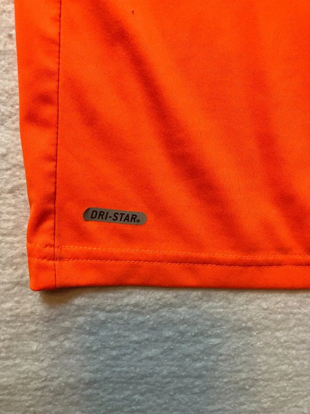 Starter Quarter Zip Pullover Long Sleeve Orange Shirt Size XL